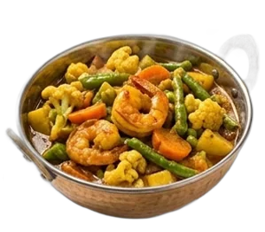 Langostinos Sabji